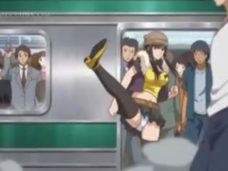 Bonded hentai sporco clip bambola prende sessuale maltrattata in subway