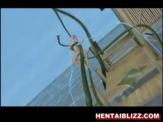 9d animovaný hentai eskorta dostane fucked podľa obrovský tentac