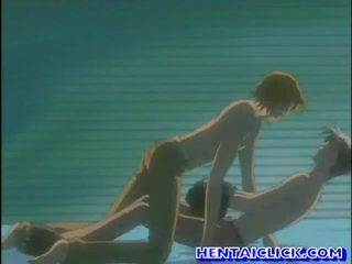 Anime homossexual tendo incondicional anal porno em sofás