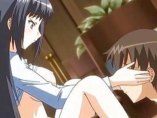 Busty anime street girl takes a fat phallus