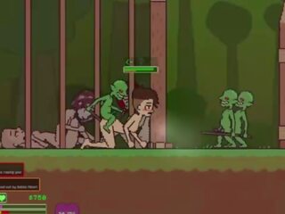 Captivity &vert; etapa 3 &vert; nu fêmea survivor fights dela maneira através lascivious goblins mas fails e fica fodido difícil deglutição liters de ejaculações &vert; hentai jogo gameplay p3