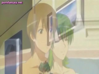 Green haired hentai gets penetrated