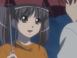 Anime saldus mergina rodantis jos bybis čiulpimas skills