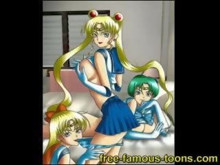 Sailormoon lezbijke orgije