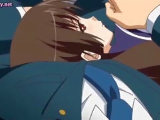 Cute Anime Teenie Licking Old Fat pecker In Car