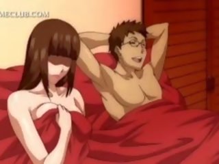 3d anime amante fica cona fodido debaixo da saia em cama