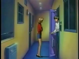 Bondaged animen eskortera fint kvinna