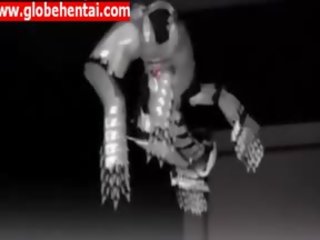 Remaja animasi animasi pornografi kue mendapat robot tetesan sperma