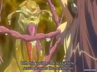Raging sexually aroused forest tentacle creature finds a vict
