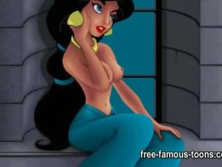Aladdin 和 茉莉 脏 夹 滑稽模仿