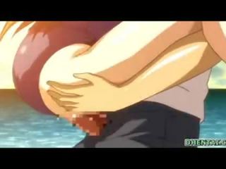 Mare boob manga devine supt ei sfarcuri și putz thrusting inauntru wetpussy