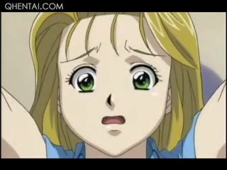 Hentai attractive Blonde Gets Tied Up And Huge Tits Played With