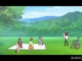 Hentai Teen Lusty Girls Having A sex Picnic With Group