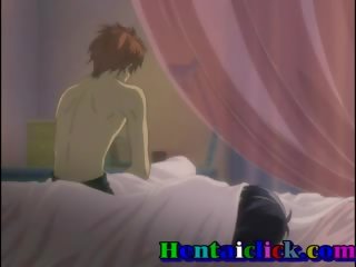 Jednotný anime homosexuální stripling mající glorious láska a špinavý video