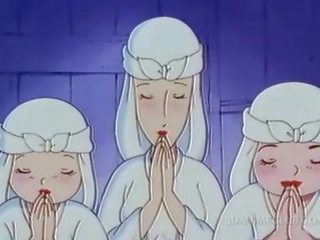 Гол хентай монахиня като секс филм за на първи време